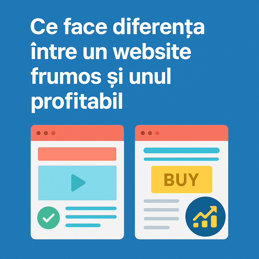 diferenta intre un site frumos si profitabil
